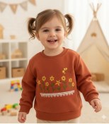 تصویر بلوز دخترانه طرح گلدوزی 