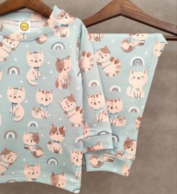 تصویر ست راحتی طرح گربه 