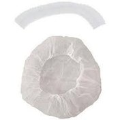 تصویر کلاه یکبار مصرف آکاردئونی سفید رنگ 