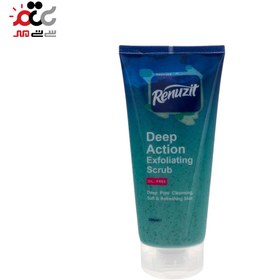 تصویر اسکراب لایه بردار صورت Deep Action حجم 200میل رینوزیت Renuzit Deep Action Exfoliating Scrub 200ml