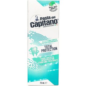 تصویر خمیردندان نعنایی پاستا دل کاپیتانو مدل توتال پروتکشن ا Total Protection Mint Flavour Toothpaste Total Protection Mint Flavour Toothpaste