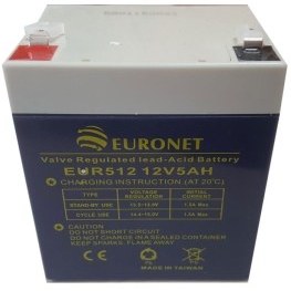 تصویر باتری 12 ولت 5 آمپر ساعت یورونت مدل EUR512 ا EURONET 12V 5AH Rechargeable Battery EURONET 12V 5AH Rechargeable Battery