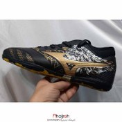 تصویر کفش فوتسال میزانو MIZUNO مشکی طلایی کد VM995 