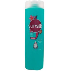 تصویر نرم کننده موهای پرپشت و بلند سان سیلک Sunsilk حجم 350 میلی‌لیتر 