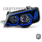 تصویر چراغ اسپرت پراید 111و132 طرح bmw آبی چراغ اسپرت پراید 111و132 طرح bmw آبی(جفت)
