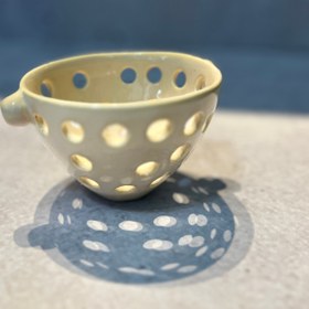 تصویر آبکش سرامیکی دستساز پذیرایی 