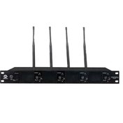 تصویر میکروفون بی سیم 4کانال دستی جاسکو wireless microphone 4 channel