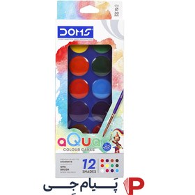 تصویر آبرنگ 12 رنگ DOMS 
