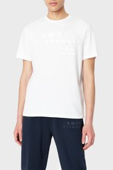 تصویر تی شرت آستین کوتاه لوگو دار مردانه Armani Exchange | 3RZTCA ZJ3VZ 1100 