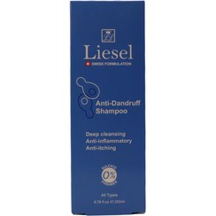 تصویر شامپو ضد شوره انواع مو 200 میلی لیتر لایسل Liesel Anti Dandruff Shampoo