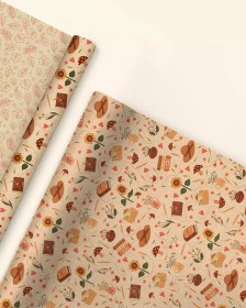 تصویر 3 برگ کاغذ کادو لینن – 1205 