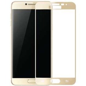 تصویر محافظ صفحه نمایش شیشه ای تمپرد مدل Full Cover مناسب برای گوشی موبایل سامسونگ Galaxy C7 