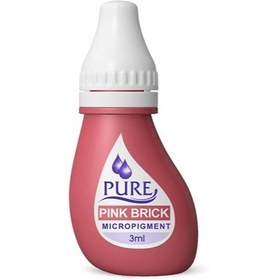 تصویر رنگ تتو پیور بایوتاچ ۳میل پینک بریک Pure biotouch pink brick 3mil