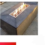 تصویر آتشدان گازی توکار مستطیل شکل 