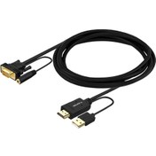 تصویر کابل تبدیل VGA به HDMI لنشن مدل CB-VC-HpVa-P1 دو متری Lention HDMI to VGA Cable 2m CB-VC-HpVa-P1-2M