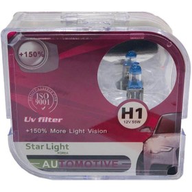 تصویر لامپ هالوژن گازی H1 مدل اکستریم %150 استارلایت – StarLight ا StarLight H1 X-Treme 150% lamp StarLight H1 X-Treme 150% lamp