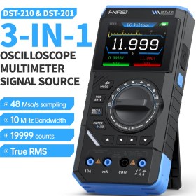 تصویر مولتی متر و اسیلوسکوپ دستی FNIRSI مدل DST210 
