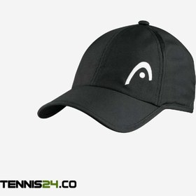 تصویر کلاه تنیس هد HEAD Pro Player Cap BK – مشکی HEAD Men's Polyester Tour Cap
