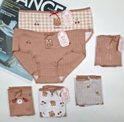 تصویر شورت عروسکی سایز بزرگ پک 6 عددی کد5 