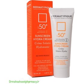 تصویر کرم ضدآفتاب درماتیپیک پوست خشک اس پس اف ۵۰ بی رنگ DERMATYPIQUE SUSCREEN HYDRA CREAM