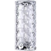 تصویر چراغ خواب (آباژور) شارژی کریستالی بدون ریموت ا Bedside lamp (lampshade) rechargeable crystal Bedside lamp (lampshade) rechargeable crystal