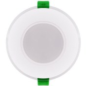 تصویر لامپ 9 وات پارس شعاع توس مدل گلاریس دایره‌ای توکار - نچرال 