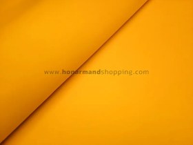 تصویر چرم طبیعی گاوی طرح ساده رنگ زرد 