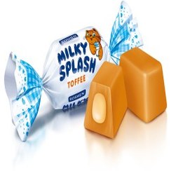 تصویر تافی پذیرایی میلکی اسپلش مغزدار شیری (فله) - ۱۰۰۰ گرم Milkey Splash