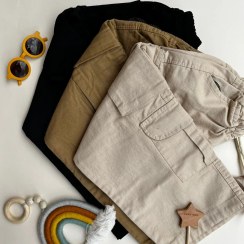 تصویر شلوار کارگو کتان 