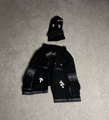 تصویر شلوارک کارگو اولداسکول گاواردین - فیس ماسک کروم 