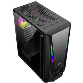 تصویر کیس کامپیوتر فاطر FG 523X Mid Tower مشکی Fater FG-523X Mid Tower Black Computer Case
