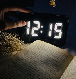 تصویر ساعت دیجیتالی رومیزی تایمر دار 