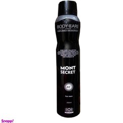 تصویر اسپری دیودورانت مردانه بادی کر (Body Care) مدل Mont Secret حجم 200 میلی لیتر 