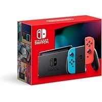 تصویر کنسول بازی نینتندو سوییچ برند نینتندو به همراه جوی‌کان های آبی و قرمز Nintendo Switch™ with Neon Blue and Neon Red Joy‑Con™