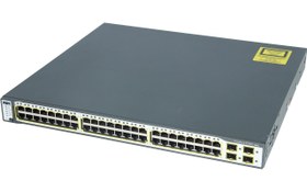 تصویر سوئیچ سیسکو مدل WS-C3750G-48TS-S استوک Cisco WS-C3750G-48TS-S 48Port Switch Stock