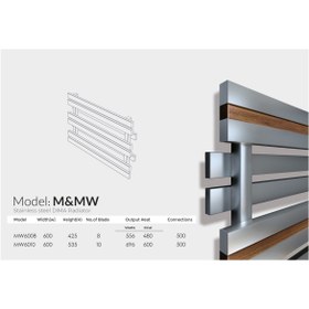 تصویر حوله خشک کن استیل دیما مدل M & MW 