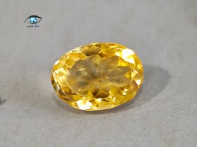 تصویر سنگ سیترین بیضی 4.5 قیراط 