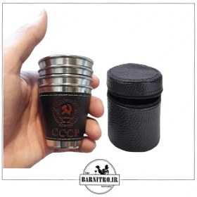 تصویر شات فلزی جلد چرمی 