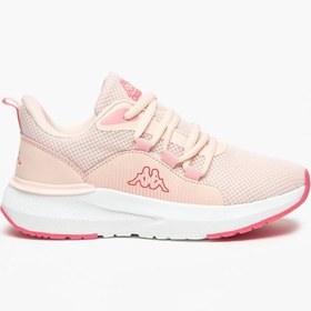 تصویر کفش ورزشی رنگی دخترانه با بند بسته شدن برند kappa Girls' Colourblock Sports Shoes with Lace-Up Closure