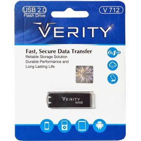 تصویر فلش ۶۴ گیگ وریتی Verity V712 ا Verity V712 64GB USB 2.0 Flash Drive Verity V712 64GB USB 2.0 Flash Drive