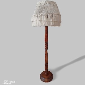 تصویر آباژور مکرومه پرتو | macrame lampshade parto 