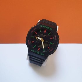 تصویر ساعت مردانه پسرانه جی شاک اصلی اسپرت قاب ریز موتور ژاپن بند رابر g shock 