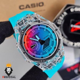 تصویر ساعت کاسیو جی شاک کهکشانی آبی Casio G-Shock 020111 Blue 