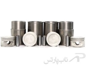 تصویر پیستون سایز استاندارد با بوش پلاتو پژو 405 موتور 2000 کاربراتوری (چهارعددی) برند عظام 