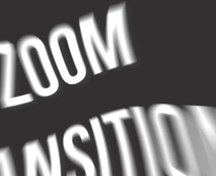 تصویر افکت زوم متن در پریمیر - Zoom Text Transitions 