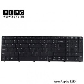 تصویر کیبورد لپ تاپ ایسر Acer Aspire 5253 مشکی - با دکمه پهن 