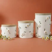 تصویر پاسماوری سرامیکی طرح بابونه برجسته کد30 Ceramic amulet with embossed chamomile design, code 30