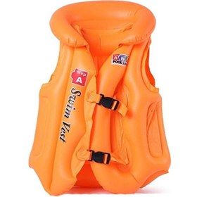 تصویر جلیقه شنا بادی کودک 6 تا 12 سال نارنجی swim vest A Orange