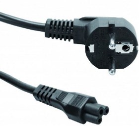 تصویر کابل برق سه پین منبع تغذیه لپ تاپ 