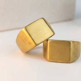 تصویر انگشتر کلاسیک طلایی مونت بلانک 